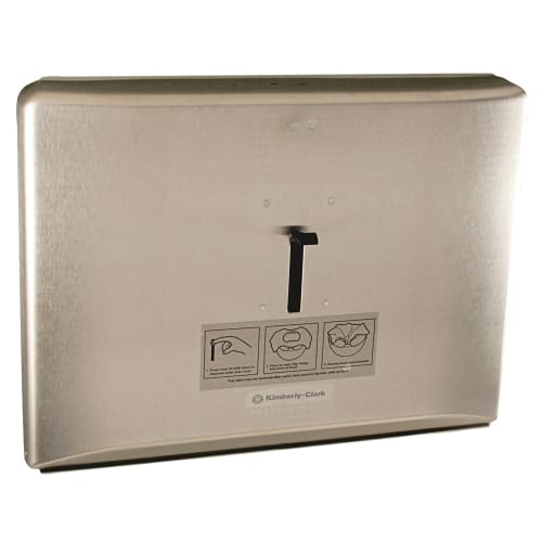 Kimberly-Clark Reflections Toilet Seat Cover Dispenser, 16.5x12x2.5, Stainless Steel